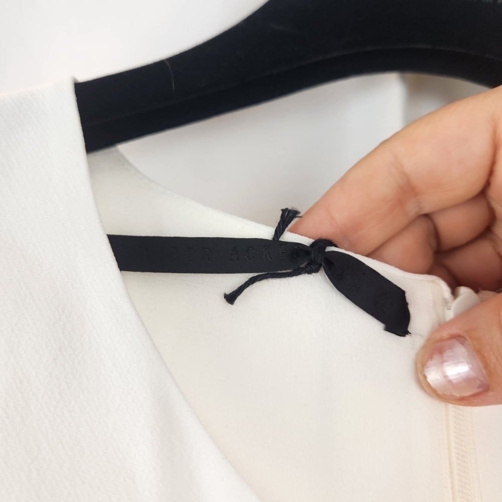 Haider Ackermann Runway White Coronus Drape Top size 8(40) BNWT - Picture 8 of 14
